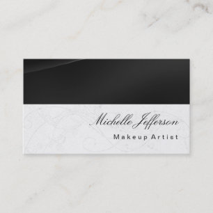 Makeup Artist Calligraphy Mönster Affärskort Visitkort