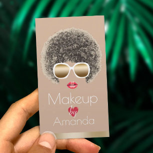 Makeup Artist Chic Beauty i Sunglass Modern Visitkort