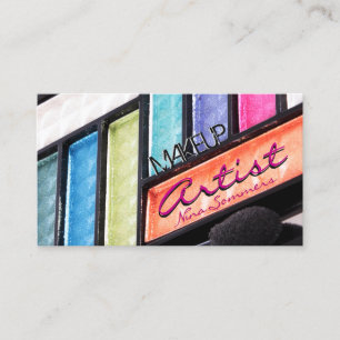Makeup Artist Colorful Eyeshadow Palette Visitkort