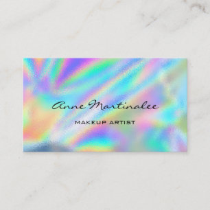 Makeup Artist Colorful Holography Visitkort