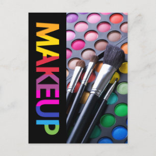 Makeup Artist Comp Card Vykort