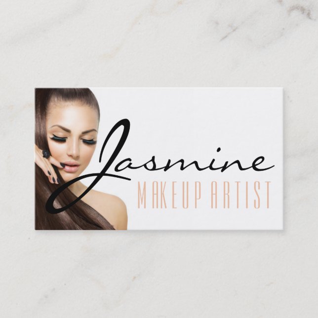 Makeup Artist Cosmetolog Nagel Beauty Visitkort (Framsida)