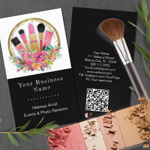 Makeup Artist Cosmetologist Beautician QR Code Visitkort