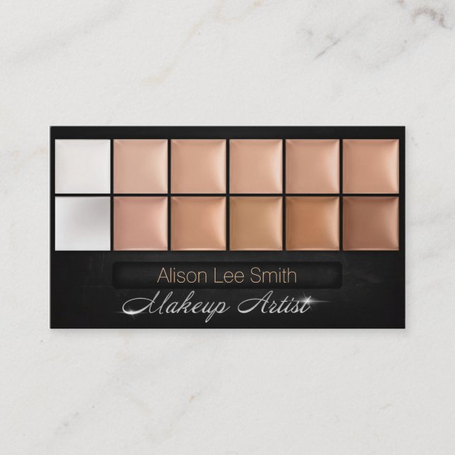 Makeup Artist / Cream Eyeshadow Palette Visitkort (Framsida)