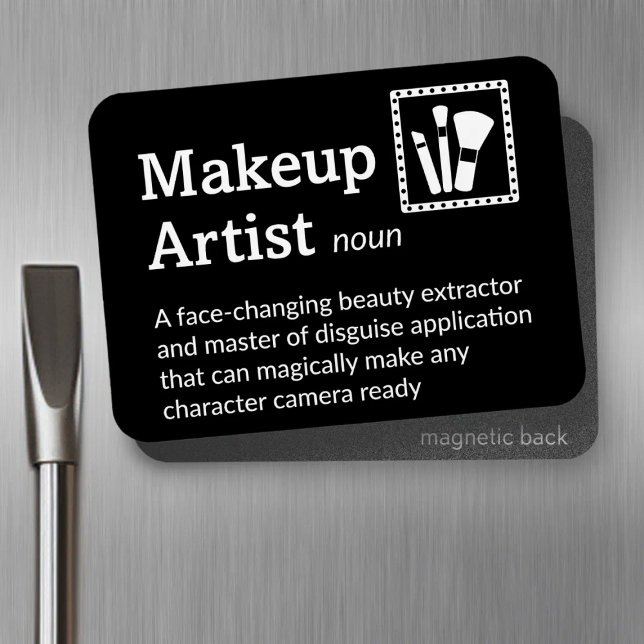 Makeup Artist Definition - Film Crew 3 tum x 4 tum Magnet (Skapare uppladdad)