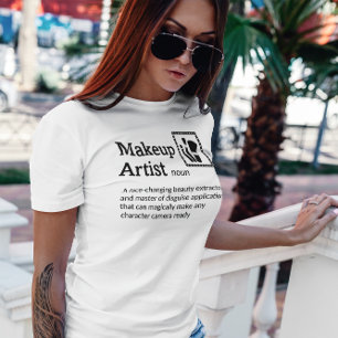 Makeup Artist Definition Light Mode - Film Crew T Shirt