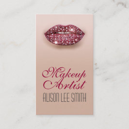 Makeup Artist / Diamonds Sparkle Lips Visitkort
