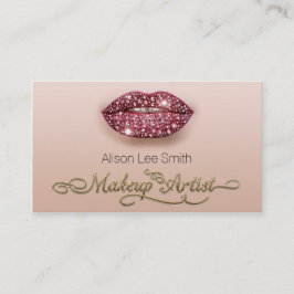 Makeup Artist / Diamonds Sparkle Lips Visitkort