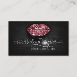 Makeup Artist / Diamonds Sparkle Lips Visitkort