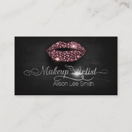 Makeup Artist / Diamonds Sparkle Lips Visitkort