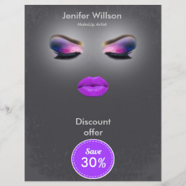 Makeup Artist Discount Offer Reklamblad