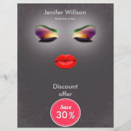 Makeup Artist Discount Offer Reklamblad