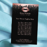 Makeup Artist Dripping Ro Guld Läppar Beauty Salon Flygblad<br><div class="desc">Makeup Artist Dripping Ro Guld Läppar Beauty Salon Brochures.</div>