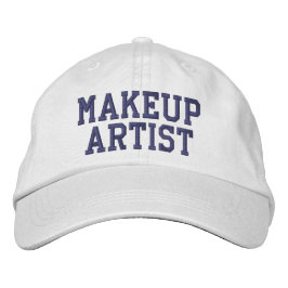 Makeup Artist Embroired Text Broderad Keps