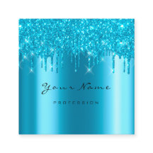 Makeup Artist Event Planner Glitter Turcos Blue