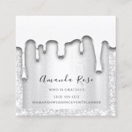 Makeup Artist Event Planner Silver Grått Passion Tidsbeställning Kort