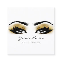 Makeup Artist Eyebrow Guld Lash White Square