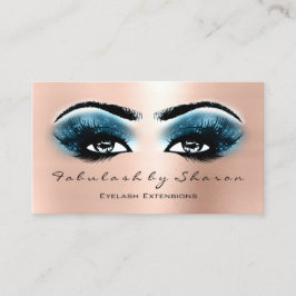 Makeup Artist Eyebrow Lash Extension Ro Blue Visitkort