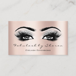 Makeup Artist Eyebrow Lash Extension Ro Grått Visitkort