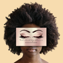 Makeup Artist Eyebrow Lash Glitter Visitkort