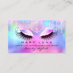 Makeup Artist Eyebrow Lash Holograph Drives Unicor Visitkort