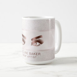Makeup Artist Eyebrow Öga Lash Ro Guld Kaffemugg