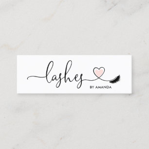 Makeup Artist Eyebrow Ögon Lash Heart Mini Visitkort