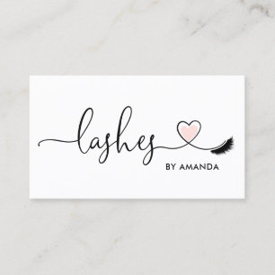 Makeup Artist Eyebrow Ögon Lash Heart Visitkort