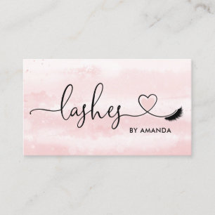 Makeup Artist Eyebrow Ögon Lash Heart Visitkort