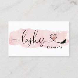 Makeup Artist Eyebrow Ögon Lash Heart Visitkort