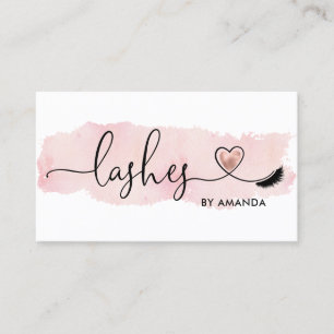 Makeup Artist Eyebrow Ögon Lash Heart Visitkort