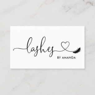 Makeup Artist Eyebrow Ögon Lash Heart Visitkort