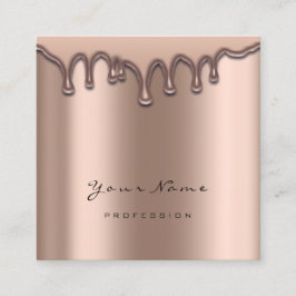 Makeup Artist Eyebrow Vax Lash Glitter Skin Drives Fyrkantigt Visitkort