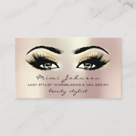Makeup Artist Eyebrows Lash Champaigne Ro Visitkort