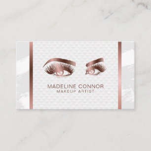 Makeup artist Eyebrows Lash Glitter Ro Guld Visitkort