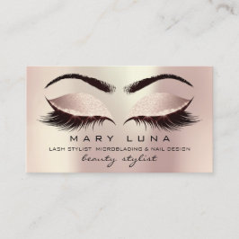 Makeup Artist Eyebrows Lash Rosa Social Visitkort