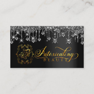 Makeup Artist Eyelash Black Drives Logotyp Diamond Visitkort