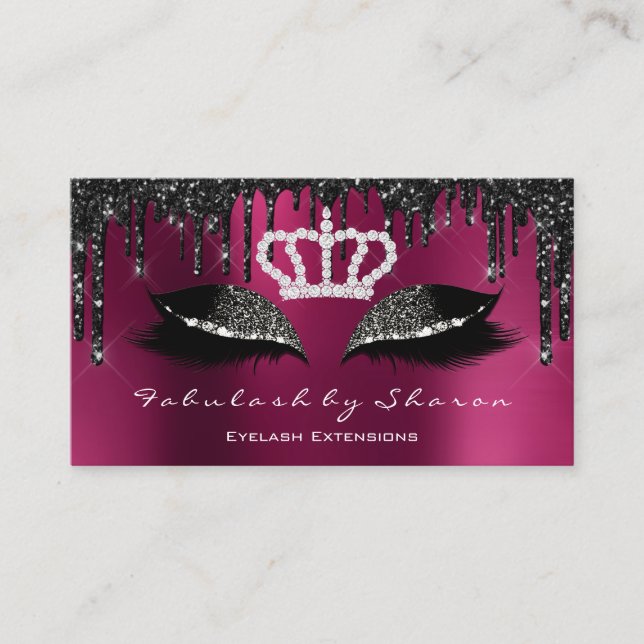 Makeup Artist Eyelash Extension Marsala Drives Visitkort (Framsida)