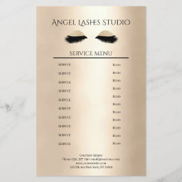 Makeup Artist Eyelash Extensions beidseitig Flygblad