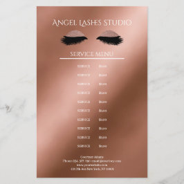 Makeup Artist Eyelash Extensions beidseitig Flygblad