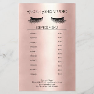 Makeup Artist Eyelash Extensions beseitig Flygblad