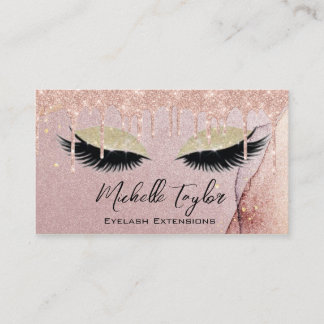 Makeup Artist Eyelash Lash Glitter Drives Ro Visitkort