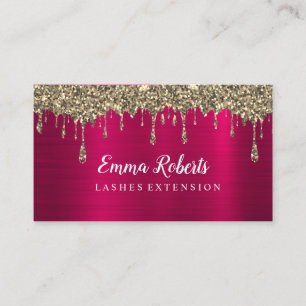 Makeup Artist Eyelash Lash Glitter Drives Ro Visitkort