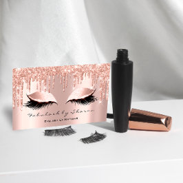 Makeup Artist Eyelash Lash Glitter Drives Ro Visitkort