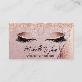 Makeup Artist Eyelash Lash Glitter Drives Ro Visitkort