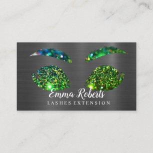 Makeup Artist Eyelash Lash Glitter Drives Ro Visitkort