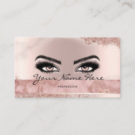 Makeup Artist Eyelash Lash Glitter Ro Visitkort