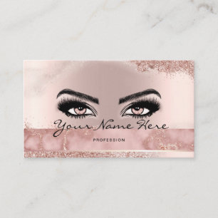 Makeup Artist Eyelash Lash Glitter Ro Visitkort