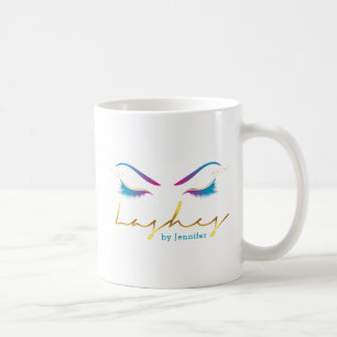 Makeup Artist Eyelash Lash Paint Drives Teal Kaffemugg
