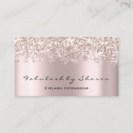 Makeup Artist Eyelash Mink Lash Grått Ro Visitkort
